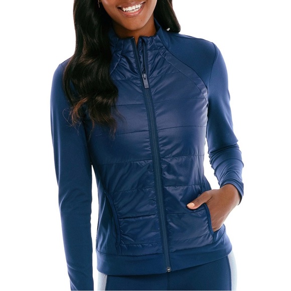 Southern Tide Navy Mixed Media Full Zip Jacket NWT Size S - Picture 1 of 6